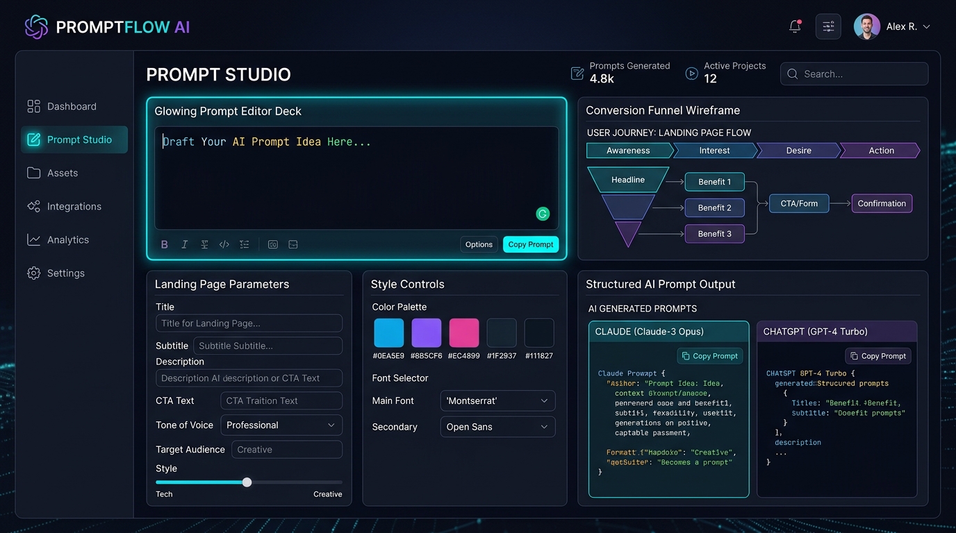 Free AI Prompt Generator for Landing Pages & Funnels - AutoSMTP
