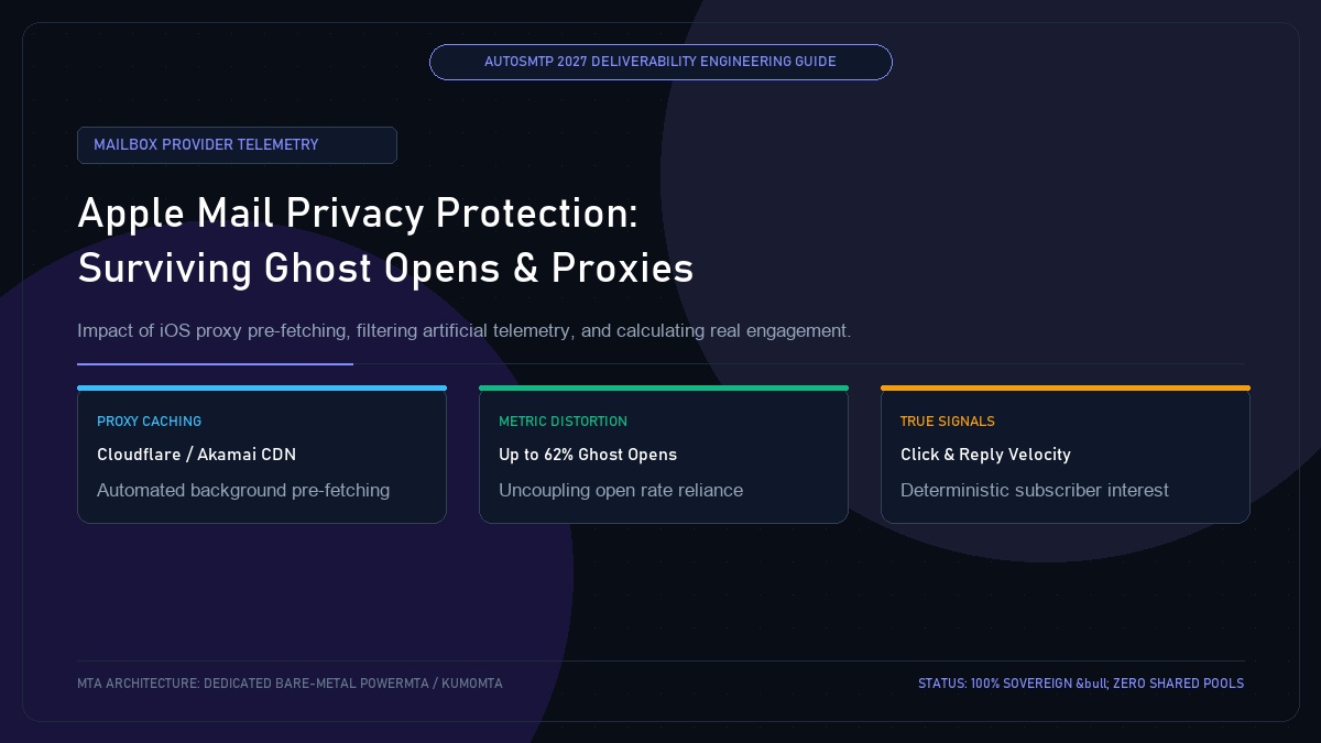 Apple Mail Privacy Protection (MPP): Surviving Ghost Opens and Proxy Caches