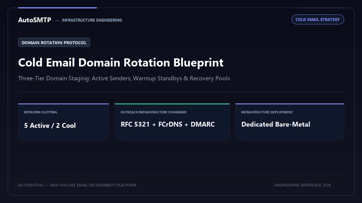 Cold Email Domain Rotation Strategy: Three-Tier