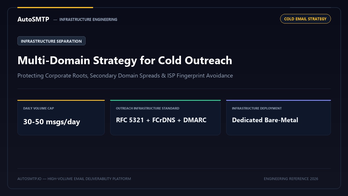 Cold Email Domain Strategy 2026: Multiple Domains, Infrastructure Rotation, and Reputation Protection