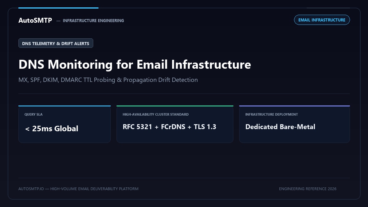 DNS Monitoring for Email Infrastructure