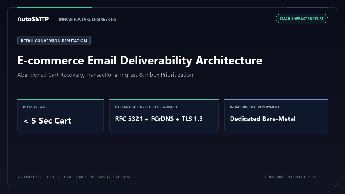 E-commerce Email Deliverability — Cart & Transactional