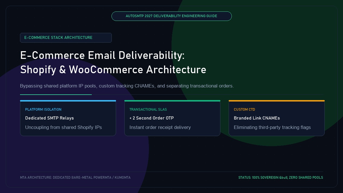 E-Commerce Email Deliverability: Shopify, WooCommerce, and Platform Architecture