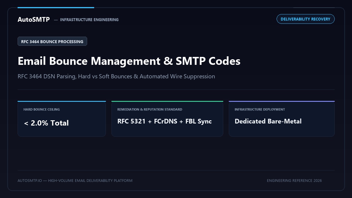 Email Bounce Management Smtp Codes Complete Guide Production Architecture Banner