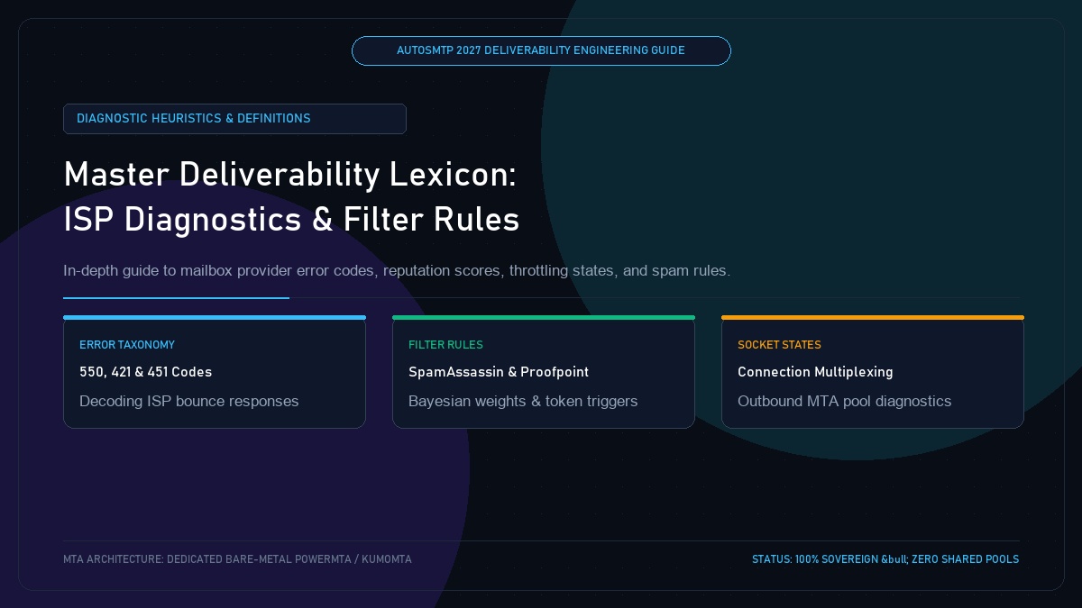 The Master Email Deliverability Lexicon: Diagnostic Terms and ISP Heuristics