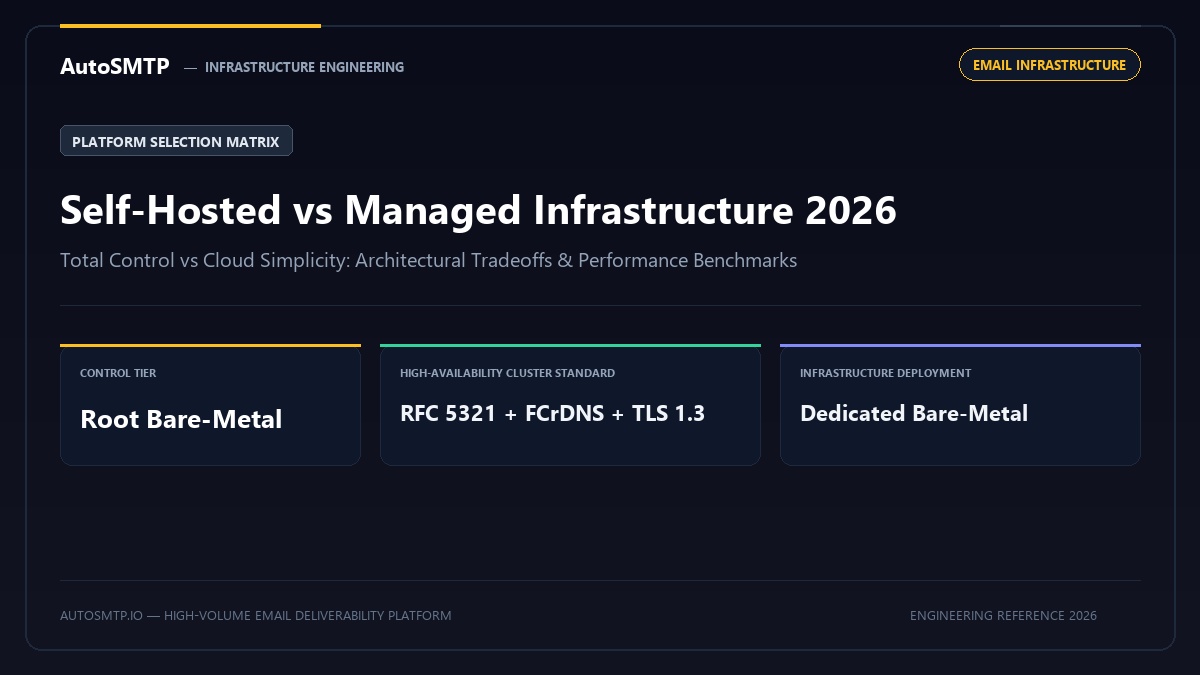 Email Infrastructure Self Hosted Vs Managed Guide Production Architecture Banner