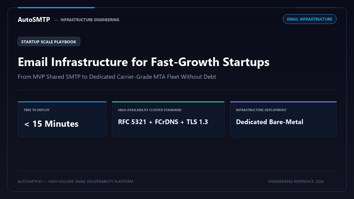 Email Infrastructure Startups Guide Production Architecture Banner