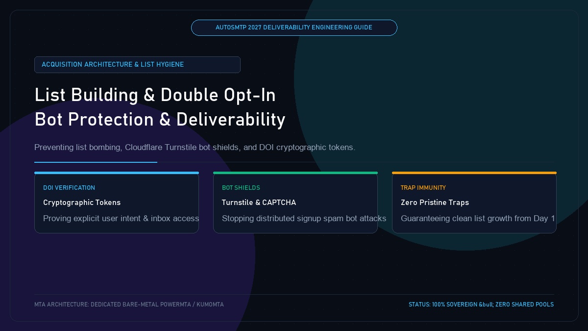 Email List Building Best Practices: Double Opt-In and Bot Shields