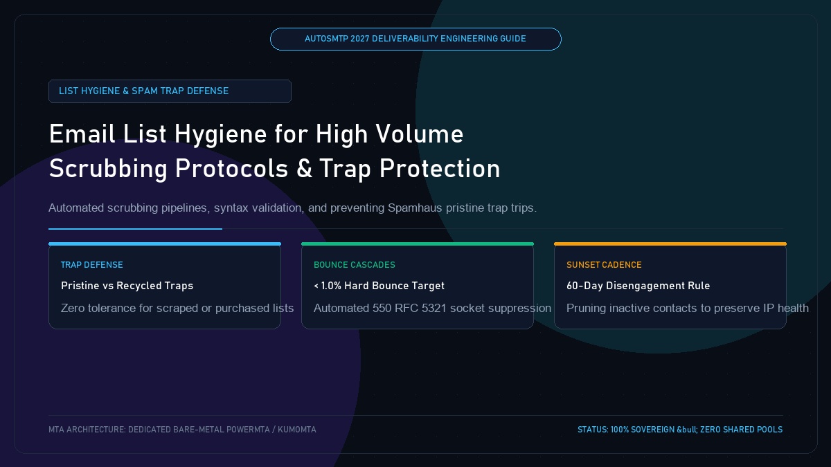 Email List Hygiene Guide for High-Volume Senders: Scrubbing and Traps