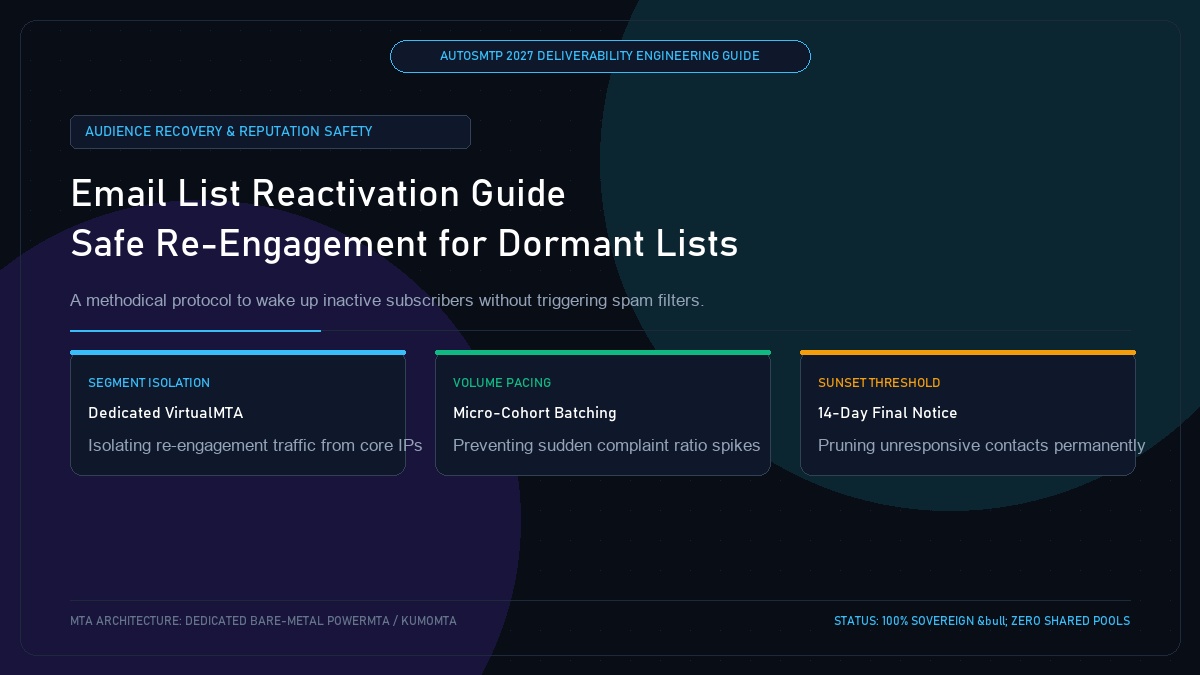 Email List Reactivation: Safe Re-Engagement Strategy for Dormant Lists