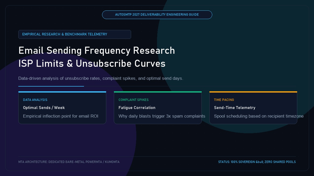 Email Sending Frequency: Research, Benchmarks, and ISP Rate Limits