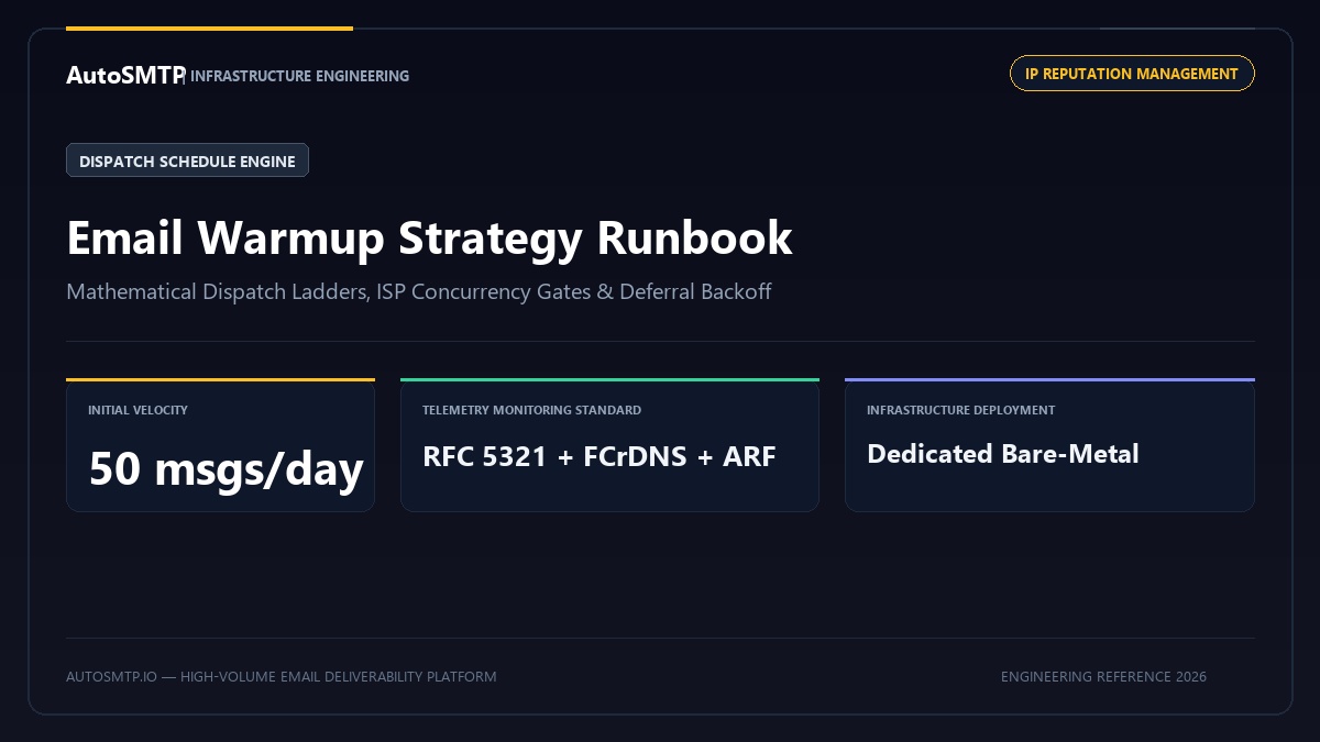 Email warmup strategy for IP and domain reputation