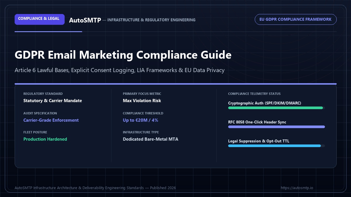 gdpr email marketing compliance guide eu Infrastructure Compliance Standard