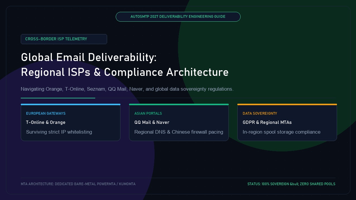 Global and Multi-Regional Email Deliverability: Regional ISPs and Gateway Architecture