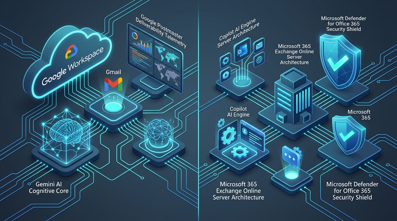 Google Workspace vs Microsoft 365 Email Architecture and Limits 2027