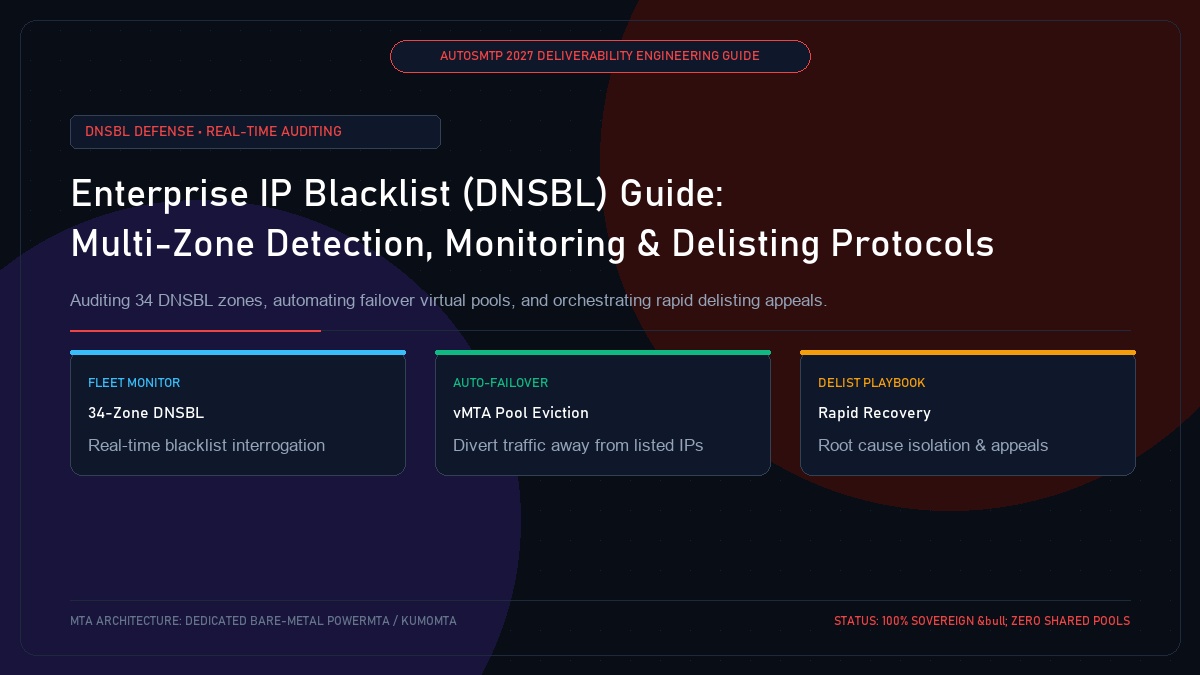 Enterprise IP Blacklist (DNSBL) Guide: Multi-Zone Detection, Monitoring and Delisting Protocols