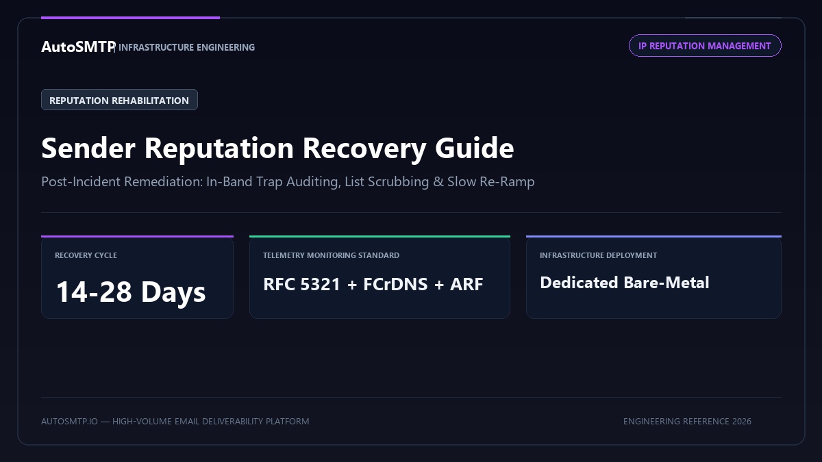 IP blacklist removal and sender reputation recovery workflow