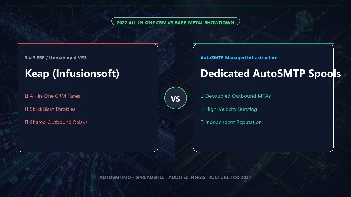 Keap Infusionsoft vs Dedicated AutoSMTP Spool Engine 2027