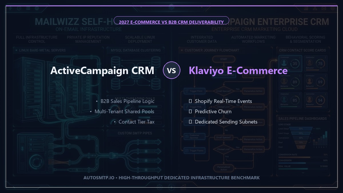 Klaviyo vs ActiveCampaign Deliverability Benchmark 2027