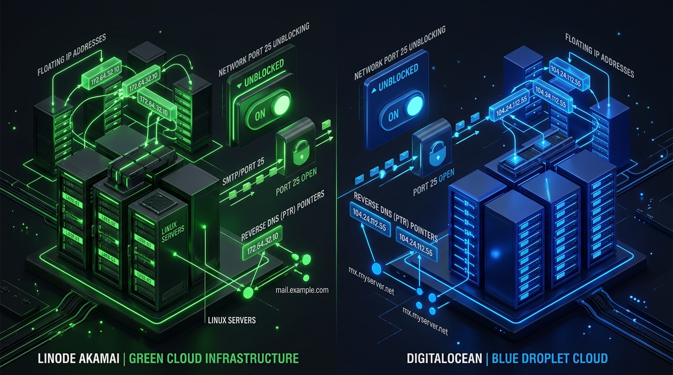 Linode vs DigitalOcean Email Server Architecture 2027