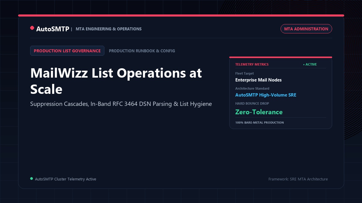MailWizz Email List Management: Production Operations