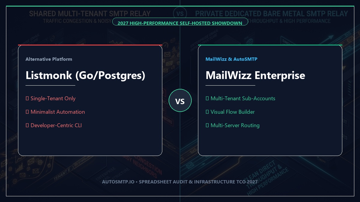 MailWizz Enterprise vs Listmonk Go Engine 2027
