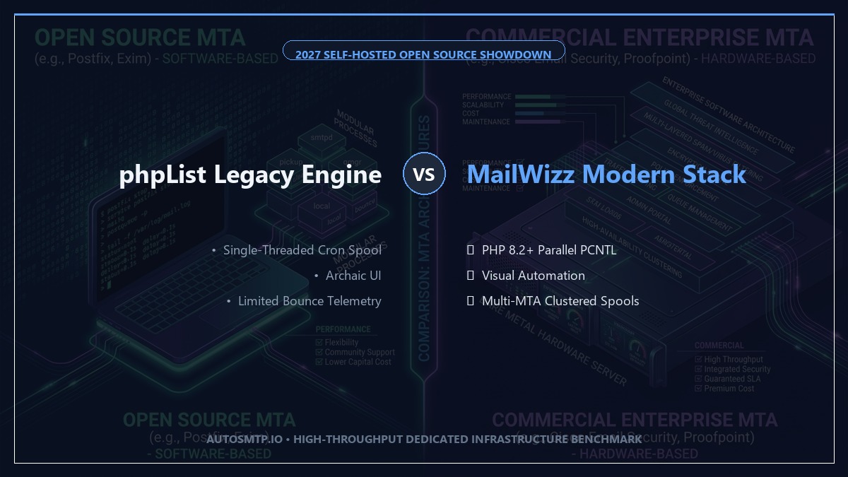 MailWizz vs phpList Self-Hosted Comparison 2027
