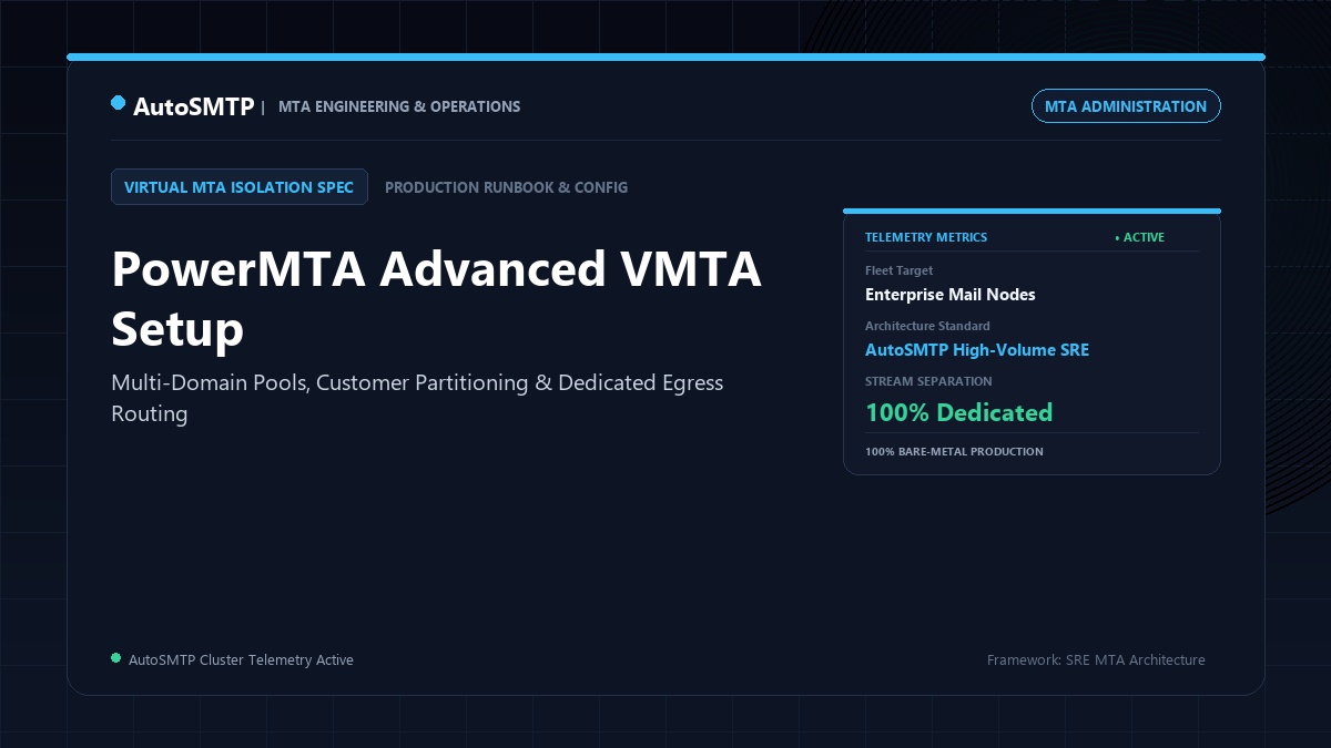 PowerMTA Advanced Virtual MTA Configuration
