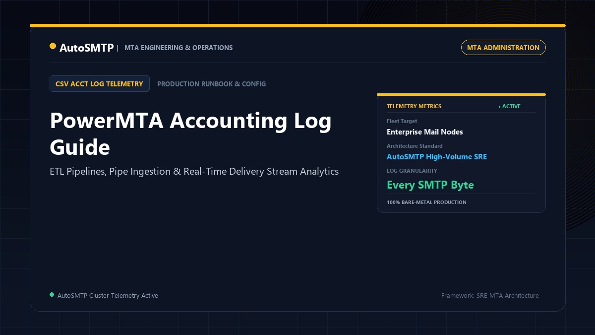 PowerMTA Logging and Accounting Log Reference