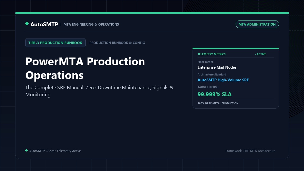 PowerMTA Production Operations: Administration Guide