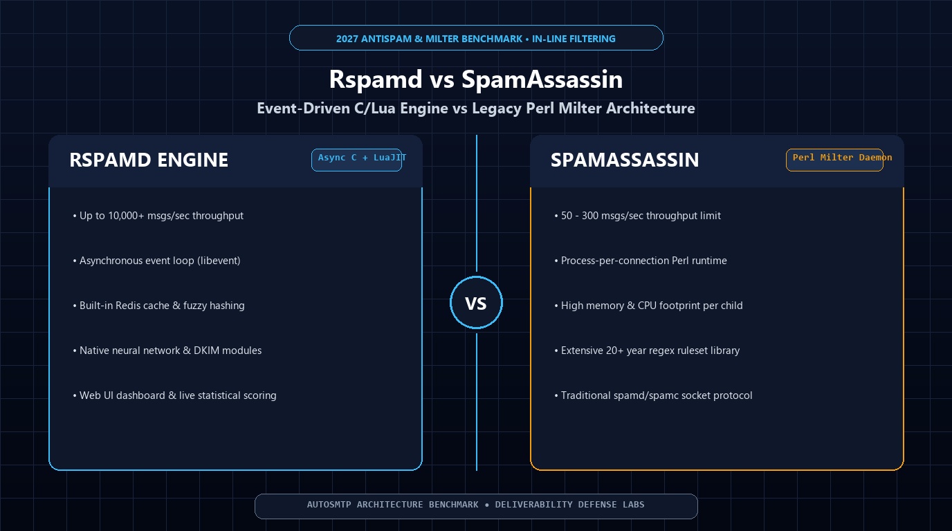 Rspamd vs SpamAssassin Antispam Milter Architecture 2027