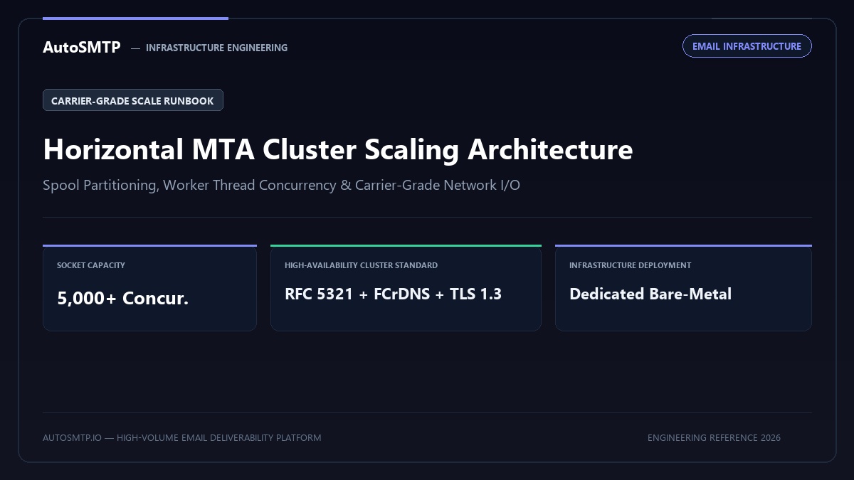 Scaling Email Infrastructure Architecture Guide Production Architecture Banner