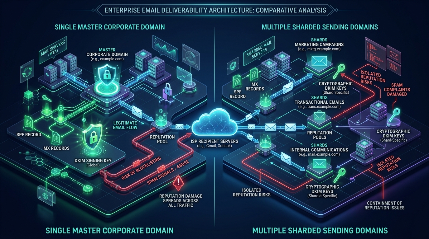 Single Domain vs Multi-Domain Email Sending Architecture 2027
