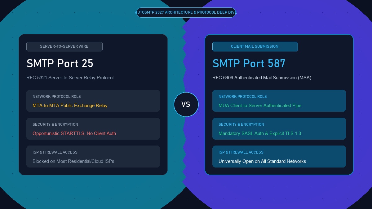 smtp port 25 vs 587 hero