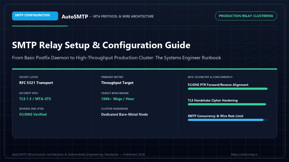 smtp relay setup configuration guide SMTP Configuration Protocol Standard