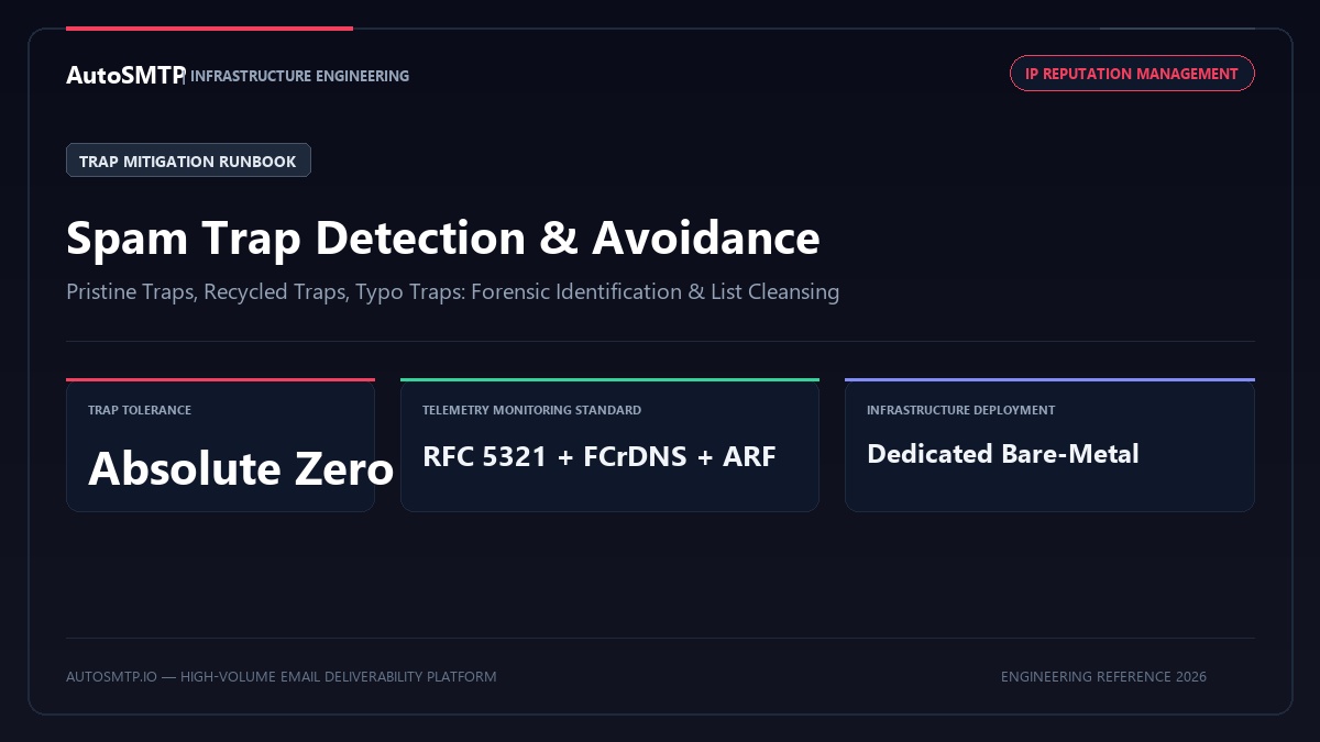 Spam trap detection and avoidance workflow for protecting email sender reputation