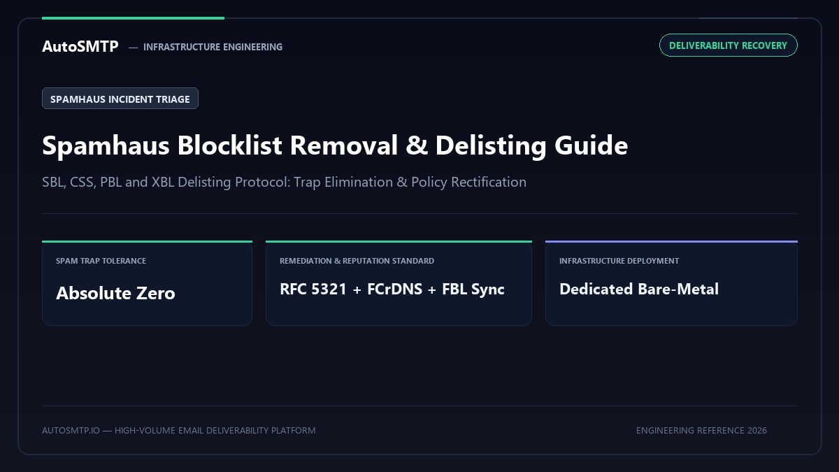 Spamhaus Blocklist Removal Delisting Guide Production Architecture Banner