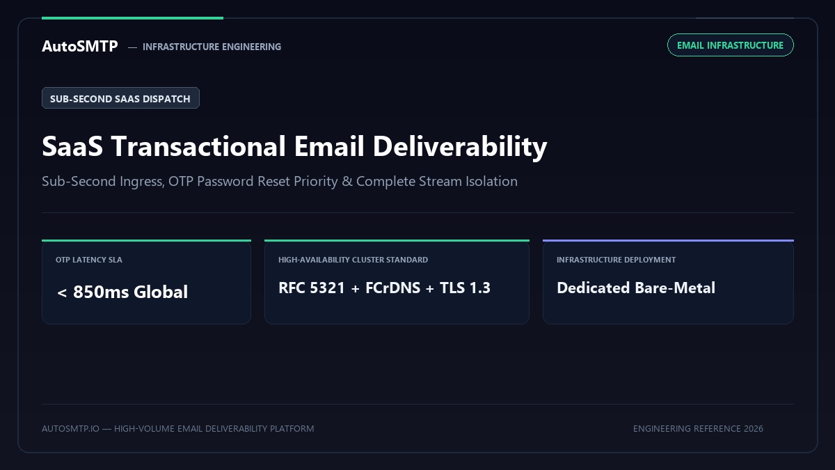 Transactional Email Deliverability Saas Guide Production Architecture Banner