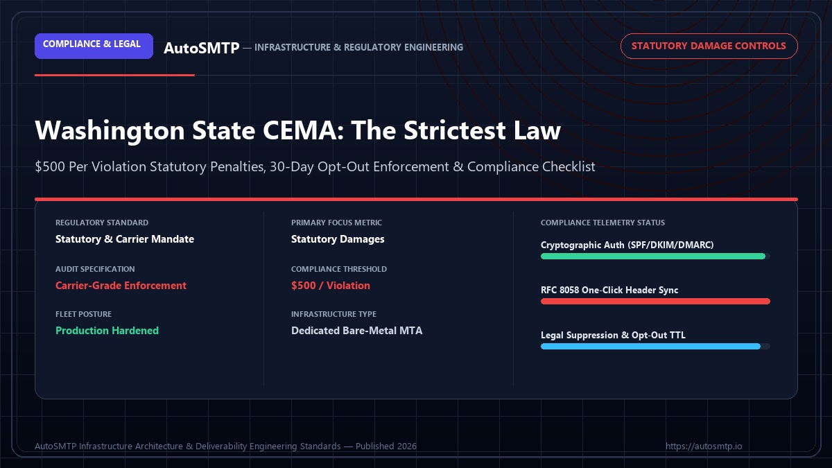 washington state cema email law guide Infrastructure Compliance Standard