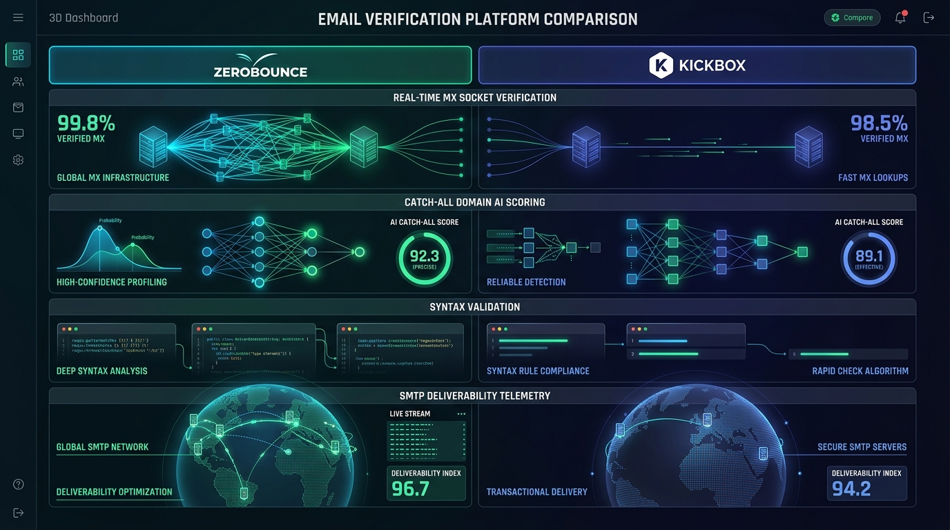 ZeroBounce vs Kickbox Email Verification Platform Comparison 2027